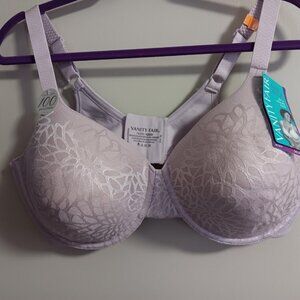 Vanity Fair 76380 Underwire 42DD Bra Soft Lilac NWT